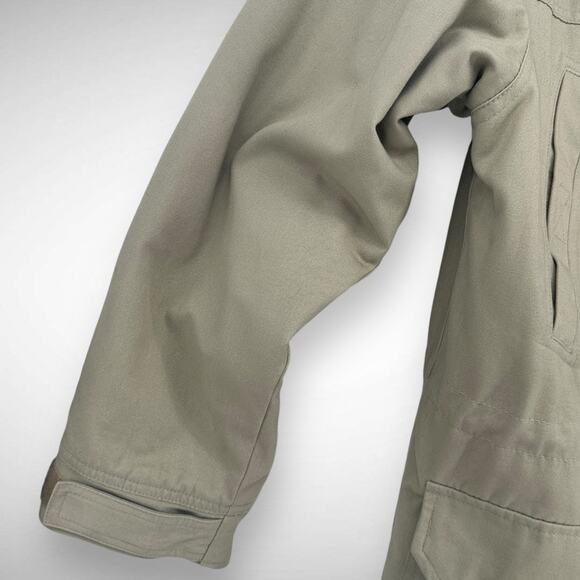 J. Crew Men's M Insulated Barn Jacket Khaki Tan Utility Workwear Chore Coat - Picture 7 of 11